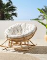 Rattan Rocking Chair Natural and Light Beige ORVIETO_878355