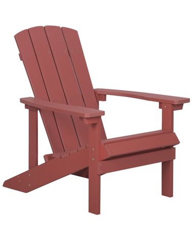 Chaise de jardin rouge ADIRONDACK