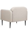Fauteuil en tissu taupe STOUBY_886171