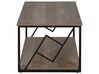 Coffee Table with Shelf Dark Wood and Black FORRES_727734