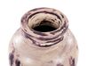 Terakotová dekorativní váza 34 cm fialová/béžová AMATHUS_850384