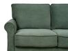 3-personers sofa i mørkegrøn fløjl RONNEBY_901425