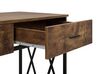 2 Drawer Console Table Dark Wood with Black AYDEN_757253