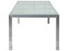 Conjunto de mesa com tampo triplo vidro temperado 180 x 90 cm e 6 cadeiras cinzentas GROSSETO_725317