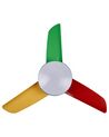 Ceiling Fan with Light Multicolour STRAWBERRY_862417