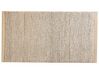 Alfombra de lana beige claro/gris 80 x 150 cm BANOO_848858