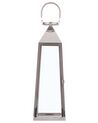 Lampion stalowy 53 cm srebrny CRETE_723255