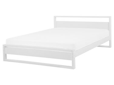 Drevená posteľ 160 x 200 cm biela GIULIA