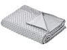 Capa de cobertor pesado em tecido cinzento claro 120 x 180 cm CALLISTO_891841