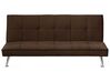 Fabric Sofa Bed Brown HASLE_589688