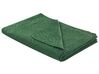 Sada embosovaného přehozu na postel s polštáři 140 x 210 cm zelená BABAK_821843