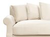 3-istuttava sohva sametti luonnonvalkoinen EIKE_733439