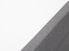 Cama continental de poliéster gris 180 x 200 cm SENATOR_705895