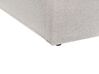 Cama de casal com arrumação em tecido cinzento claro 180 x 200 cm MOISSAC_873978