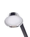 Lampe à poser en métal argenté à LED et port USB CHAMAELEON_854108