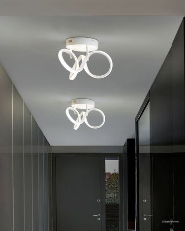 Metal LED Ceiling Lamp White MONGO