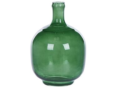 Vase en verre 24 cm vert PARATHA