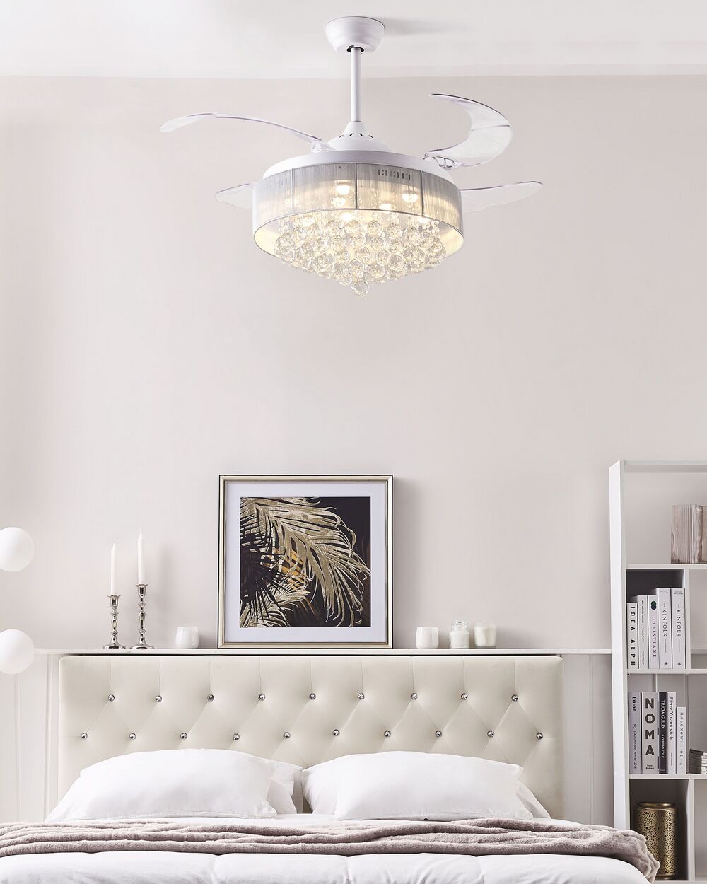 Deckenventilator mit Licht weiß PEEL | Beliani.at