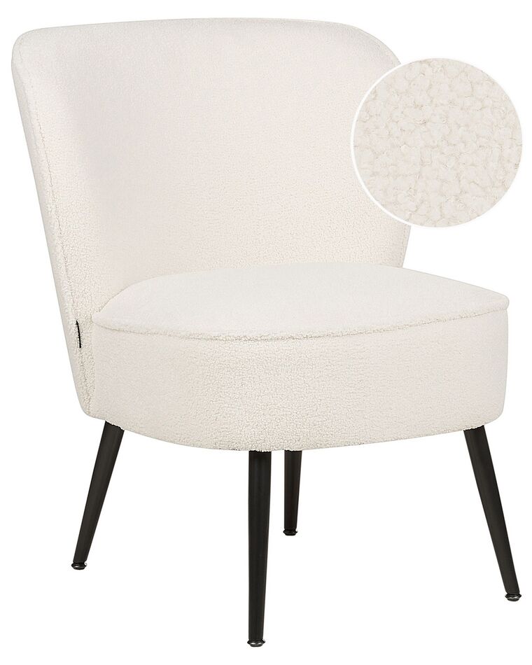 Boucle Armchair White VOSS_884413