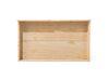 Hochbett Holz mit Bettkasten hellbraun 90 x 200 cm REGAT_797119