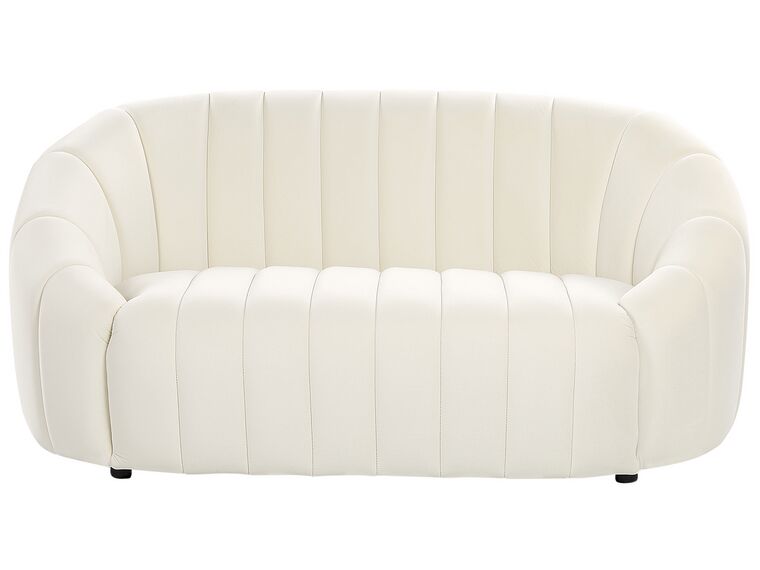 2 Seater Velvet Sofa Off-White MALUNG_883969