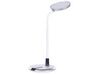 LED Desk Lamp Silver and White COLUMBA_853974