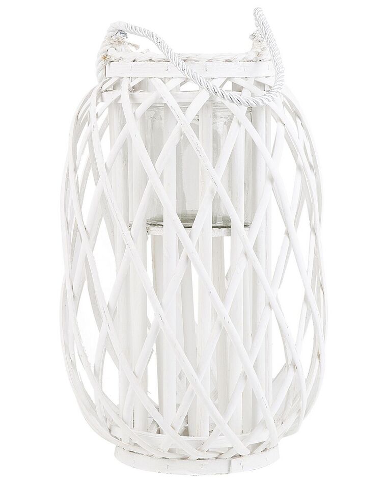 Lanterna decorativa branca 40 cm MAURITIUS_734188