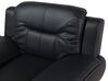 Čierna sedacia súprava z umelej kože LEIRA_796929