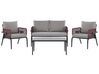 4 Seater Aluminium Garden Sofa Set Grey SCIACCA_825646
