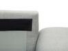 Canapé angle à droite en tissu gris clair 4 places KIRUNA_322050