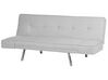 Fabric Adjustable Sofa Bed Light Grey BRISTOL_905083