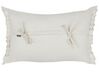 Set of 2  Linen Cushions 30 x 45 cm Off-white SASSAFRAS_906653