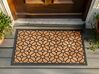 Coir Doormat Geometric Pattern Natural and Black BELUKHA_905020