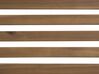 Zahradní lehátko z akátového dřeva s polštářem v cíhlové barvě BRESCIA_746579