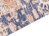 Teppich Baumwolle blau / rot 200 x 300 cm orientalisches Muster Kurzflor KURIN_862985