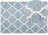 Teppich hellblau 160 x 230 cm marokkanisches Muster Kurzflor YALOVA_802957