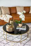 Coffee Table Black with Gold FLORENCE_798228