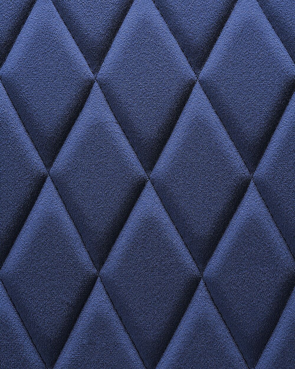 URBAN MEUBLE Set di 2 sedie scandinave in velluto blu navy con braccioli in  quercia 53*54*75cm