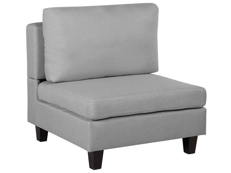 Module fauteuil en tissu gris clair pour canapé FEVIK_770012