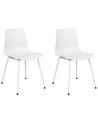 Set of 2 Dining Chairs White LOOMIS_861805