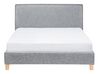 Fabric EU Double Size Bed Grey SENNEZ_714047