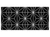 Teppich schwarz/silber 80 x 150 cm geometrisches Muster SIBEL_762598