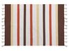 Cotton Area Rug 160 x 230 cm Brown and Beige HISARLI_836823