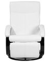 Faux Leather Recliner Chair White MIGHT_709259