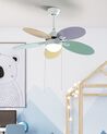 Ventilateur de plafond multicolore avec lampe WEBER_861520
