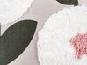 Conjunto de 2 cojines de algodón rosa motivo floral 45 x 45 cm KUNRI_910471