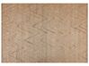 Teppich Jute beige geometrisches Muster 160 x 230 cm Kurzflor DADAY_853614