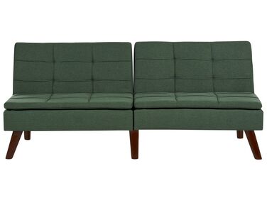 Zöld kárpitozott kanapéágy RONNE