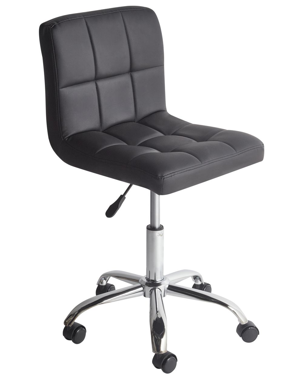 Black armless sales desk chair