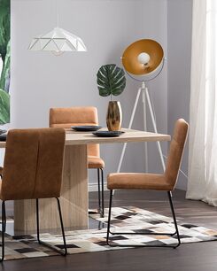 Lattiavalaisin metalli valkoinen/kulta THAMES Lattiavalaisin metalli valkoinen/kulta THAMES